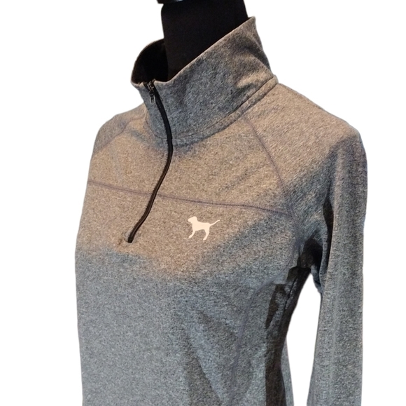 PINK Victoria's Secret Tops - VICTORIA'S Secret Pink Active Wear 1/4 Zip Pullover